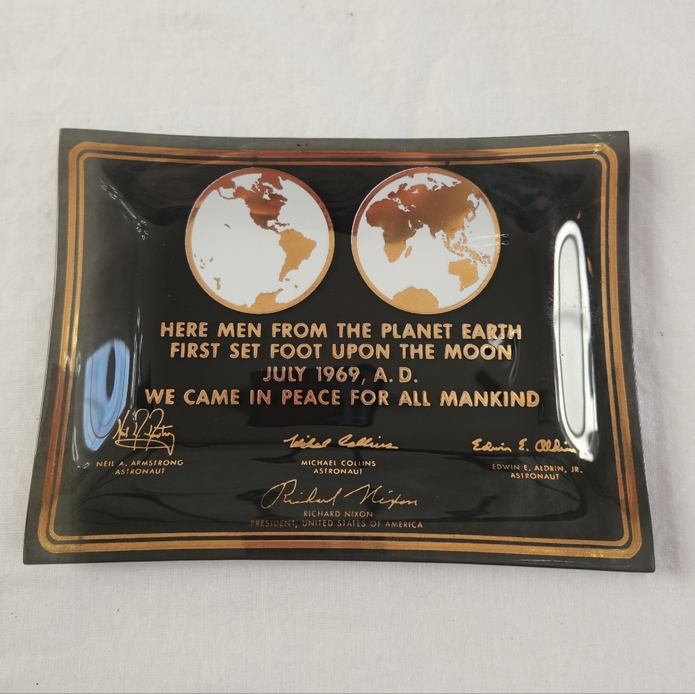 Commemorative 1969 Moon Landing Trinket Dish